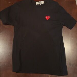 Play Comme Des Garcons Shirt (Mens Medium) Black Red Heart Streetwear